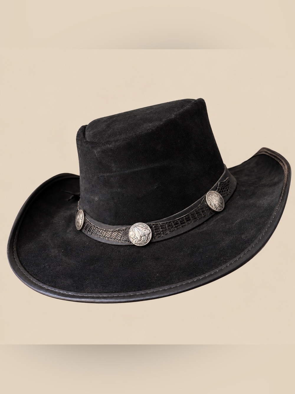 Double G Plainsman Western Buffalo Silver Cowboy Hat M